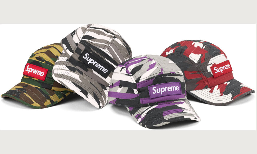 Supreme sales camo hat