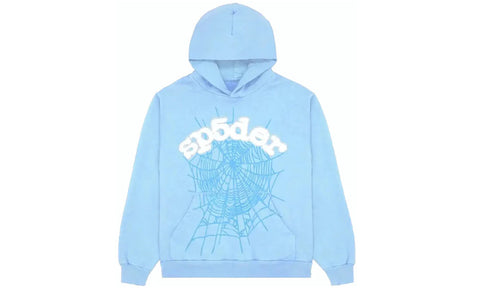 Spider Rhinestone Logo Hoodie "Blue"