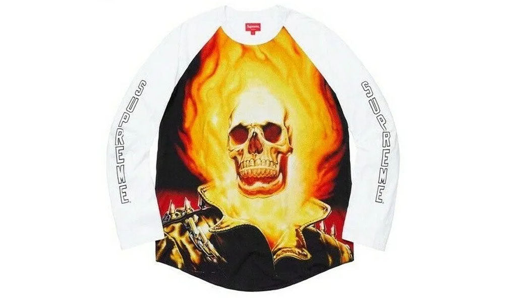 Buy Supreme Ghost Rider Raglan L/S Top SS19 at Zero's for only $ 179.99 |  11808076