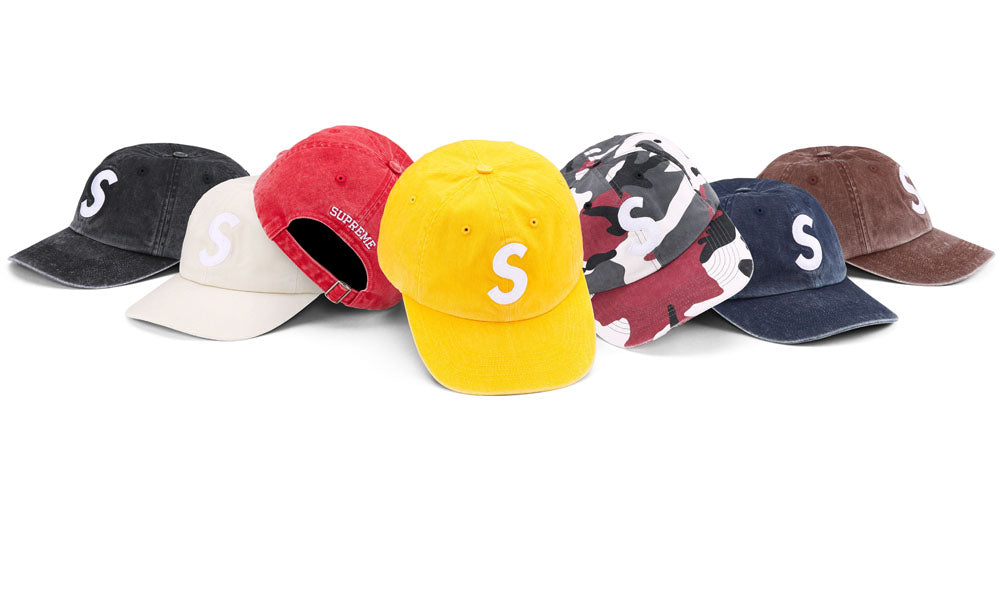 Supreme Multi Color Logo 6-Panel Camp Cap Hat