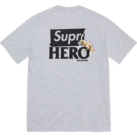 Supreme anti hot sale hero tee