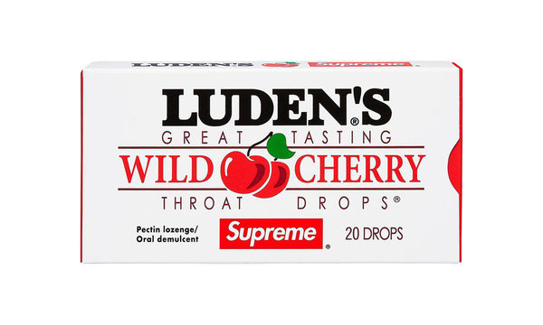 Supreme Luden's Cough Drops - zero's zeros world sneakers hypebeast streetwear street wear store stores shop los angeles melrose fairfax hollywood santa monica LA l.a. legit authentic cool kicks undefeated round two flight club solestage supreme where to buy sell trade consign yeezy yezzy yeezys vlone virgil abloh bape assc chrome hearts off white hype sneaker shoes streetwear sneakerhead consignment trade resale best dopest shopping