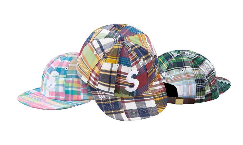 Supreme Patchwork Madras S Logo 6 Panel