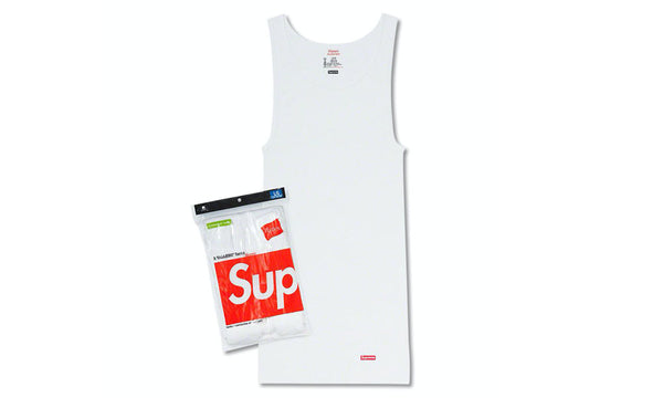 Supreme x Hanes Tagless Tank Top - Pack of 3 - zero's zeros world sneakers hypebeast streetwear street wear store stores shop los angeles melrose fairfax hollywood santa monica LA l.a. legit authentic cool kicks undefeated round two flight club solestage supreme where to buy sell trade consign yeezy yezzy yeezys vlone virgil abloh bape assc chrome hearts off white hype sneaker shoes streetwear sneakerhead consignment trade resale best dope dopest shopping