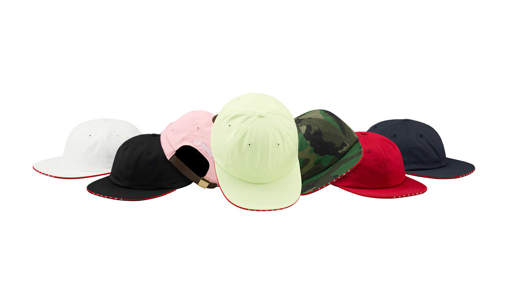 Supreme Visor Logo Twill 6 Panel