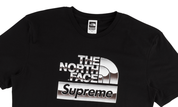 Supreme x The North Face Metallic Logo Tee - zero's zeros world sneakers hypebeast streetwear street wear store stores shop los angeles melrose fairfax hollywood santa monica LA l.a. legit authentic cool kicks undefeated round two flight club solestage supreme where to buy sell trade consign yeezy yezzy yeezys vlone virgil abloh bape assc chrome hearts off white hype sneaker shoes streetwear sneakerhead consignment trade resale best dopest shopping