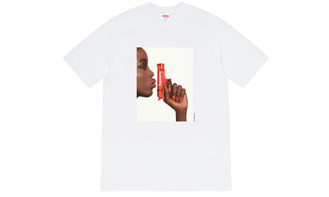 Supreme Water Pistol Tee - zero's zeros world sneakers hypebeast streetwear street wear store stores shop los angeles melrose fairfax hollywood santa monica LA l.a. legit authentic cool kicks undefeated round two flight club solestage supreme where to buy sell trade consign yeezy yezzy yeezys vlone virgil abloh bape assc chrome hearts off white hype sneaker shoes streetwear sneakerhead consignment trade resale best dopest shopping