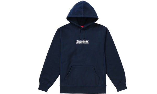 Supreme Box Logo F/W 19 Bandana Navy - zero's zeros world sneakers hypebeast streetwear street wear store stores shop los angeles melrose fairfax hollywood santa monica LA l.a. legit authentic cool kicks undefeated round two flight club solestage supreme where to buy sell trade consign yeezy yezzy yeezys vlone virgil abloh bape assc chrome hearts off white hype sneaker shoes streetwear sneakerhead consignment trade resale best dopest shopping