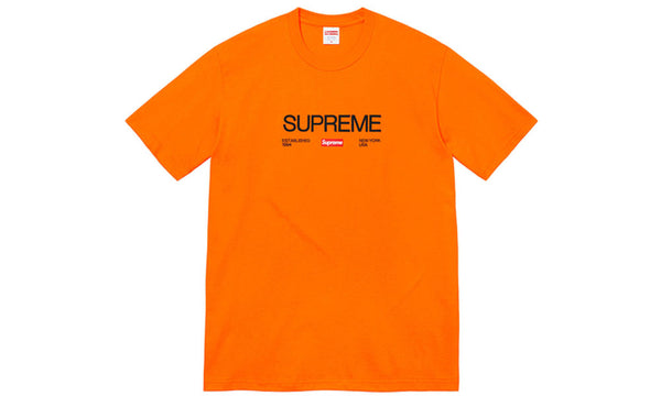 Supreme Est. 1994 Tee - zero's zeros world sneakers hypebeast streetwear street wear store stores shop los angeles melrose fairfax hollywood santa monica LA l.a. legit authentic cool kicks undefeated round two flight club solestage supreme where to buy sell trade consign yeezy yezzy yeezys vlone virgil abloh bape assc chrome hearts off white hype sneaker shoes streetwear sneakerhead consignment trade resale best dope dopest shopping