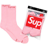 Supreme  x Hanes Crew Socks - zero's zeros world sneakers hypebeast streetwear street wear store stores shop los angeles melrose fairfax hollywood santa monica LA l.a. legit authentic cool kicks undefeated round two flight club solestage supreme where to buy sell trade consign yeezy yezzy yeezys vlone virgil abloh bape assc chrome hearts off white hype sneaker shoes streetwear sneakerhead consignment trade resale best dope dopest shopping