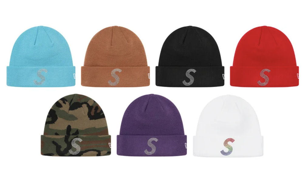 Supreme x Swarovski x New Era S Logo Beanie