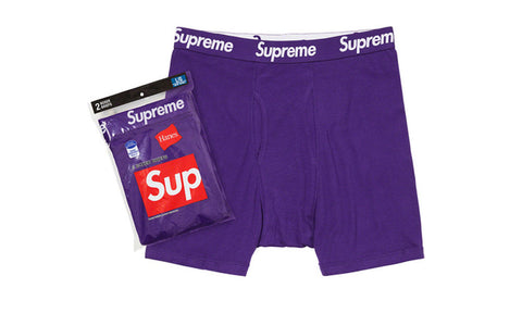 Supreme x Hanes Boxer Briefs - zero's zeros world sneakers hypebeast streetwear street wear store stores shop los angeles melrose fairfax hollywood santa monica LA l.a. legit authentic cool kicks undefeated round two flight club solestage supreme where to buy sell trade consign yeezy yezzy yeezys vlone virgil abloh bape assc chrome hearts off white hype sneaker shoes streetwear sneakerhead consignment trade resale best dopest shopping