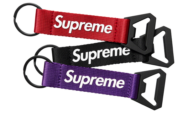 Supreme Bottle Opener Webbing Keychain - zero's zeros world sneakers hypebeast streetwear street wear store stores shop los angeles melrose fairfax hollywood santa monica LA l.a. legit authentic cool kicks undefeated round two flight club solestage supreme where to buy sell trade consign yeezy yezzy yeezys vlone virgil abloh bape assc chrome hearts off white hype sneaker shoes streetwear sneakerhead consignment trade resale best dope dopest shopping